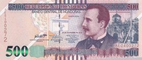 Honduras, 500 Lempiras, 2016, UNC(-), p103c
UNC(-)
Estimate: $40-80