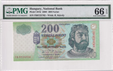 Hungary, 200 Forint, 2004, UNC, p187d
UNC
PMG 66 EPQ
Estimate: $25-50