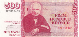 Iceland, 500 Kronur, 2001, UNC, p58
UNC
Estimate: $15-30