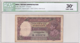 India, 5 Rupees, 1937, VF, p18a
VF
ICG 30
Estimate: $200-400