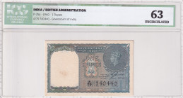 India, 1 Rupee, 1940, UNC, p25a
UNC
ICG 63
Estimate: $40-80