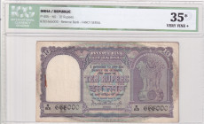 India, 10 Rupees, 1962, VF, p40b
VF
ICG 35, Nice serial number
Estimate: $75-150