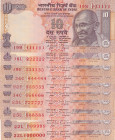 India, 10 Rupees, 1996, p89, (Total 10 banknotes)
6 Radar Team, In different condition between AUNC and UNC
Estimate: $400-800