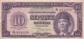 Indonesia, 10 Rupiah, 1950, UNC(-), p37
UNC(-)
Estimate: $150-300
