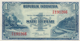 Indonesia, 1 Rupiah, 1951, UNC, p38
UNC
Estimate: $15-30