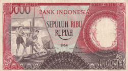 Indonesia, 10.000 Rupiah, 1964, VF(+), p99
VF(+)
Estimate: $20-40