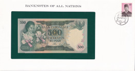 Indonesia, 500 Rupiah, 1977, UNC, p117, FOLDER
UNC
In its stamped and stamped special envelope.
Estimate: $15-30