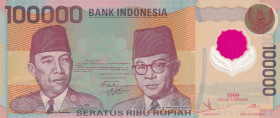 Indonesia, 100.000 Rupiah, 1999, UNC, p140
UNC
Polymer plastics banknote
Estimate: $15-30