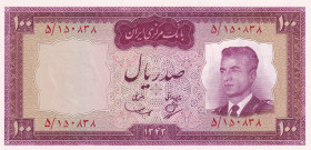 Iran, 100 Rials, 1963, UNC, p77
UNC
Estimate: $20-40