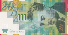 Israel, 20 New Sheqalim, 2008, UNC(-), p64
UNC(-)
Polymer plastics banknote
Estimate: $15-30