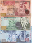 Jordan, 1-5-10 Dinars, 2016/2019, UNC, p34, p35; p36, (Total 3 banknotes)
UNC
Estimate: $50-100