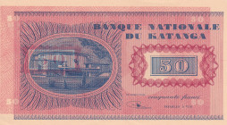Katanga, 50 Francs, 1960, UNC(-), p7a, PROOF
UNC(-)
Corners have cracks and wear
Estimate: $150-300