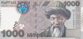 Kyrgyzstan, 1.000 Som, 2000, UNC, p18
UNC
Estimate: $25-50