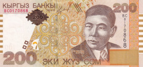 Kyrgyzstan, 200 Som, 2004, UNC, p22
UNC
Estimate: $15-30