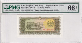 Lao, 10 Kip, 1979, UNC, p27, REPLACEMENT
UNC
PMG 66 EPQ
Estimate: $25-50