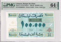 Lebanon, 100.000 Livres, 1995, UNC, p74
UNC
PMG 64 EPQ
Estimate: $50-100