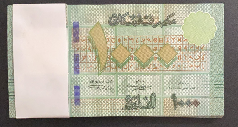 Lebanon, 1.000 Livres, 2016, UNC, p90c, BUNDLE
UNC
(Total 50 consecutive bankn...