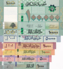Lebanon, 1.000-5.000-10.000-20.000-50.000-100.000 Livres, 2014/2019, UNC, (Total 6 banknotes)
UNC
Estimate: $100-200