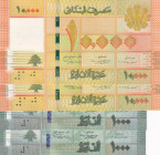 Lebanon, 1.000(2)-10.000(2) Livres, 2014/2016, UNC, p90c, p92c, (Total 4 banknotes)
UNC
Estimate: $35-70