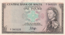 Malta, 1 Pound, AUNC(-), p29
AUNC(-)
Queen Elizabeth II portrait, Polymer plastic banknote, Stained
Estimate: $100-200