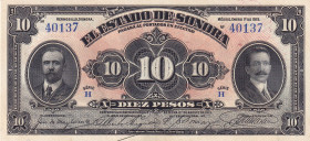 Mexico, 10 Pesos, 1915, UNC, pS1073
UNC
Estado de Sonora, Hermosillo
Estimate: $30-60