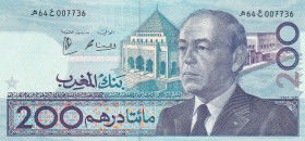 Morocco, 200 Dirhams, 1987, UNC, p66d
UNC
Estimate: $50-100