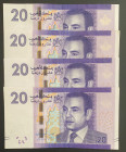 Morocco, 20 Dirhams, 2012, XF, p74, (Total 4 banknotes)
XF
Estimate: $15-30