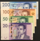 Morocco, 20-50-100-200 Dirhams, 2012, p74-p77, (Total 4 banknotes)
20 Dirhams, UNC; 50 Dirhams, AUNC(+); 100 Dirhams, AUNC; 200 Dirhams, UNC
Estimat...
