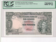 New Zealand, 10 Pounds, 1967, UNC, p161d
UNC
PCGS 68 PPQ, High Condition
Estimate: $750-1500