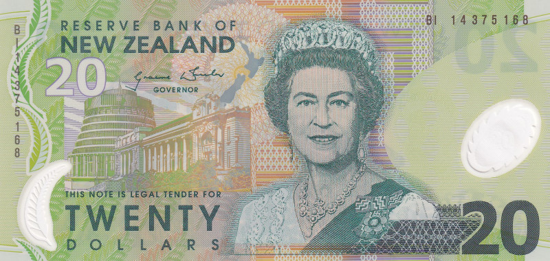 New Zealand, 20 Dollars, 2013, UNC, p187c
UNC
Queen Elizabeth II. Potrait, Pol...