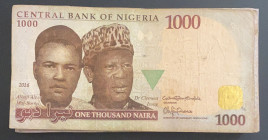 Nigeria, 1.000 Naira, 2015/2019, p36, (Total 50 banknotes)
In different condition between FINE and XF
Estimate: $15-30