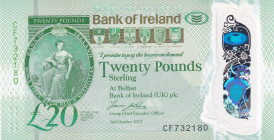 Northern Ireland, 20 Pounds, 2017, UNC, pNew
UNC
Polymer plastics banknote
Estimate: $50-100
