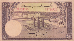 Pakistan, 10 Rupees, 1951/1967, VF(+), p13
VF(+)
There are pinholes and spots.
Estimate: $15-30