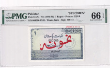 Pakistan, 1 Rupee, 1975/1981, UNC, p24As
UNC
PMG 66 EPQ
Estimate: $150-300