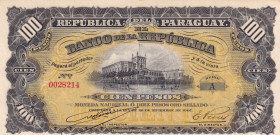 Paraguay, 100 Pesos, 1907, XF(+), p159
XF(+)
Estimate: $15-30