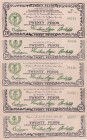 Philippines, 20 Pesos, 1944, pS528, (Total 5 banknotes)
In different condition between XF and UNC (-), Mindanao
Estimate: $35-70