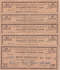 Philippines, 50 Centavos, 1942, pS576, (Total 5 banknotes)
In different condition between XF and UNC (-), Mindanao - Misamis Occidental
Estimate: $3...