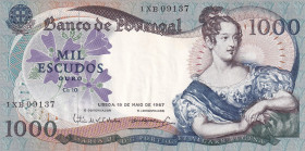 Portugal, 1.000 Escudos, 1967, XF(+), p172a
XF(+)
Estimate: $15-30
