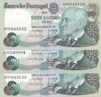 Portugal, 20 Escudos, 1978, UNC, p176b, (Total 3 banknotes)
UNC
Estimate: $15-30