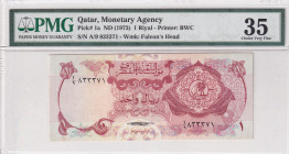 Qatar, 1 Riyal, 1973, VF, p1a
VF
PMG 35
Estimate: $250-500