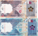 Qatar, 5-10 Riyals, 2020, UNC, p33; p34, (Total 2 banknotes)
UNC
Estimate: $15-30