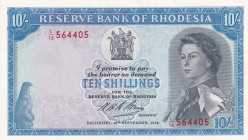 Rhodesia, 10 Shillings, 1968, AUNC, p27b
AUNC
Queen Elizabeth II. Potrait
Estimate: $200-400