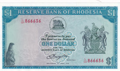 Rhodesia, 1 Dollar, 1978, UNC(-), p34c
UNC(-)
Estimate: $25-50