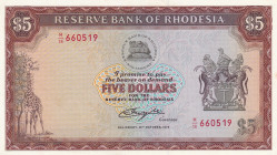 Rhodesia, 5 Dollars, 1978, UNC(-), p36b
UNC(-)
Estimate: $30-60