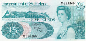 Saint Helena, 5 Pounds, 1981, UNC, p7b, SPECIMEN
UNC
Queen Elizabeth II. Potrait
Estimate: $20-40