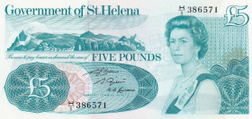 Saint Helena, 5 Pounds, 1981, UNC, p7b, SPECIMEN
UNC
Queen Elizabeth II. Potrait
Estimate: $20-40