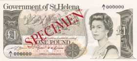 Saint Helena, 1 Pound, 1981, UNC, p9s, SPECIMEN
UNC
Queen Elizabeth II. Potrait
Estimate: $175-350