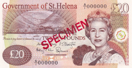 Saint Helena, 20 Pounds, 2012, UNC, p13s, SPECIMEN
UNC
Queen Elizabeth II. Potrait, There's a deck of losers.
Estimate: $100-200