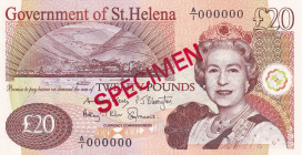Saint Helena, 20 Pounds, 2012, UNC, p13s, SPECIMEN
UNC
Queen Elizabeth II. Potrait
Estimate: $100-200