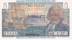 Saint Pierre & Miquelon, 5 Francs, 1950/1960, UNC, p22
UNC
Estimate: $50-100